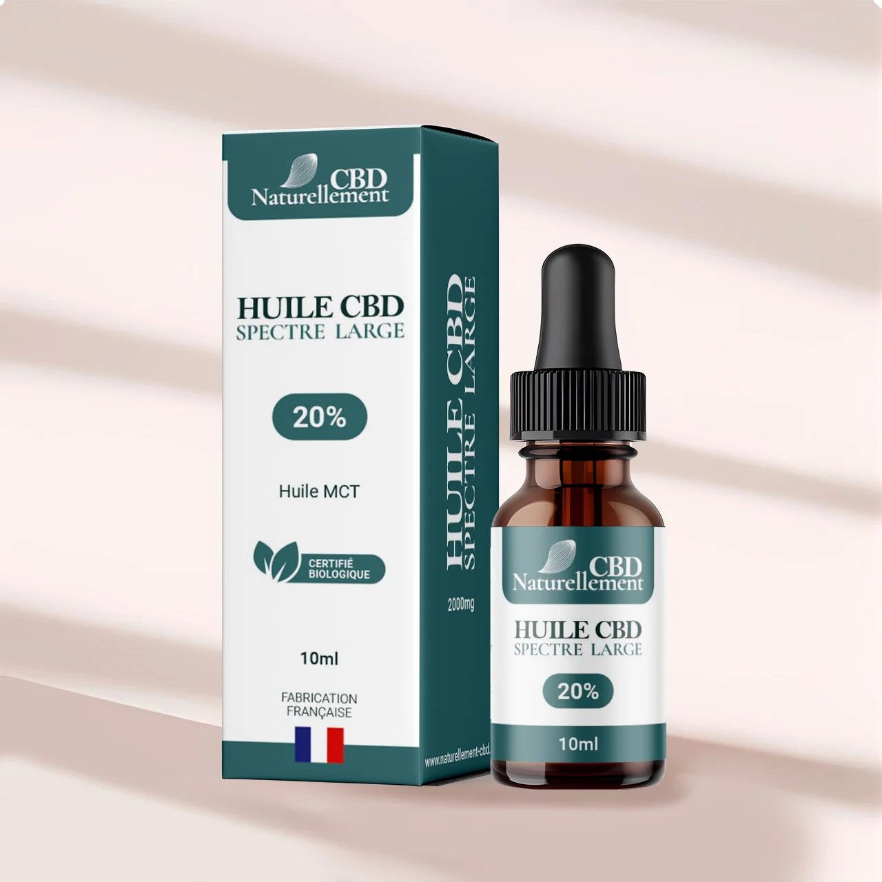 Flacon pipette huile CBD Spectre Large biologique - naturellement CBD