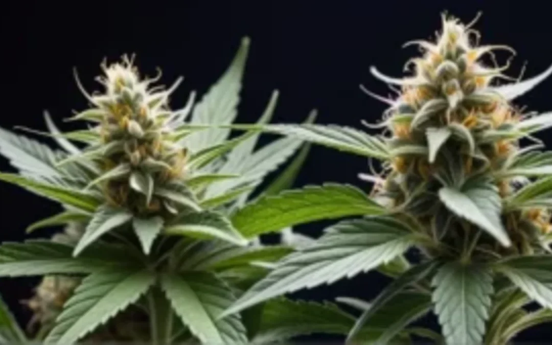 Plants de chanvre utilisés pour la production de CBD