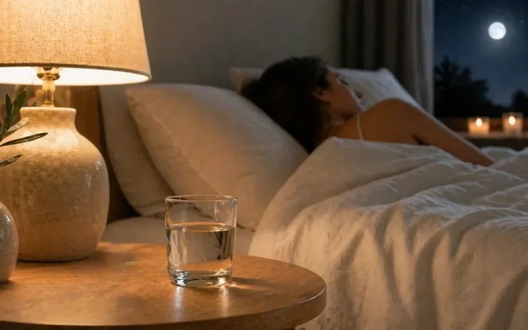 Dame qui dort dans une ambiance paisible