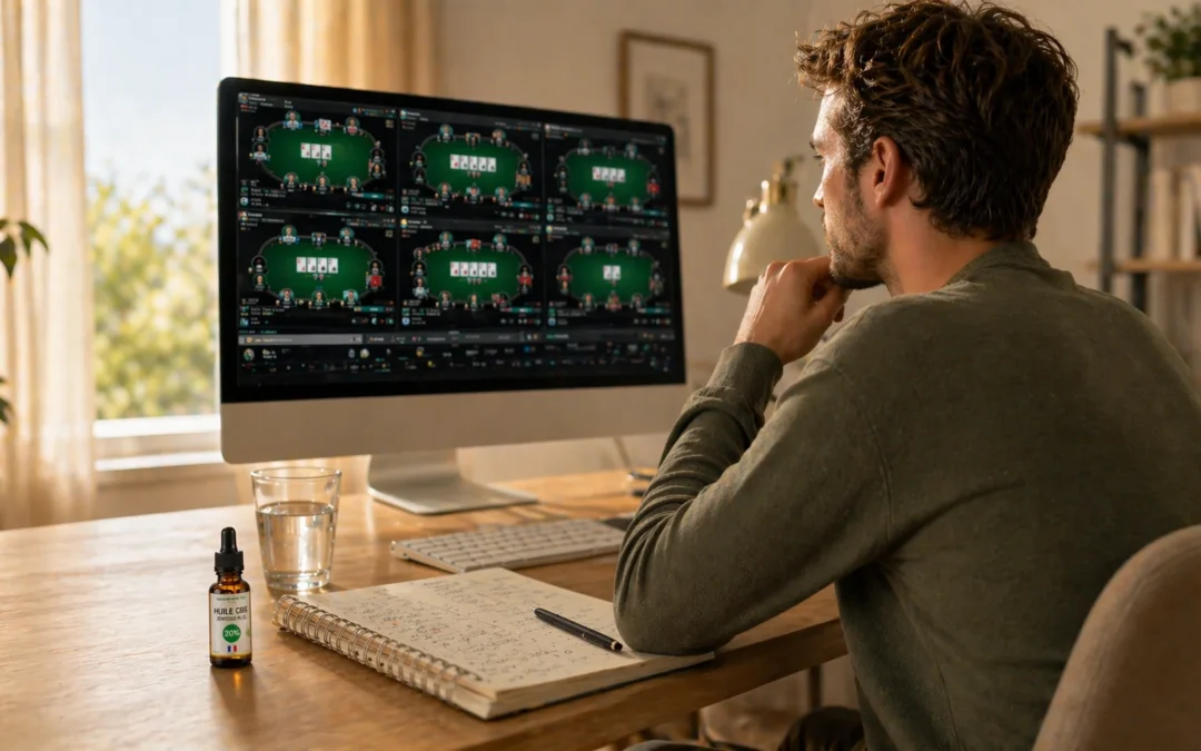 CBD et Poker : Comment l&rsquo;Huile de CBG aide à se focus ?